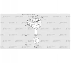 IBHS40Z01A/40A3AR10 (88301369) Дроссельная заслонка Kromschroder