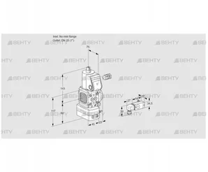 VAD1-/25R/NW-50A (88026128) Газовый клапан с регулятором давления Kromschroder