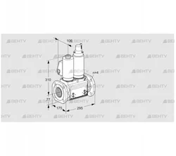 VCS6T65A05NLQSLB/PPMM/PPMM (88204855) Сдвоенный газовый клапан Kromschroder