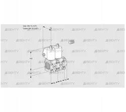 VCS1E15R/10R05FNNWL3/PPPP/PPPP (88105898) Сдвоенный газовый клапан Kromschroder