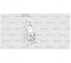 VAN1T15N/NKGL (88014312) Сбросной газовый клапан Kromschroder