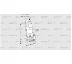 VAS340R/LWGL (88010720) Газовый клапан Kromschroder