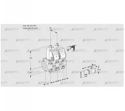 VCS1E20R/20R05NNWR/PP-3/1--3 (88103662) Сдвоенный газовый клапан Kromschroder