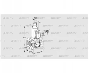 VAS8100F05LWE/PP/PP (88204889) Газовый клапан Kromschroder