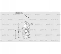 VAD240R/NW-100A (88004825) Газовый клапан с регулятором давления Kromschroder