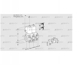 VCS3E40R/40R05NNWSL8/3--4/MMMM (88103679) Сдвоенный газовый клапан Kromschroder