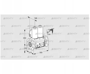 VCS8100F05NNWLE/PPPP/PPPP (88203903) Сдвоенный газовый клапан Kromschroder