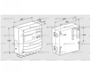 BCU480W3P1C1D1000K1E1-/LM400WF1O0E1- (88680246) Блок управления горением Kromschroder