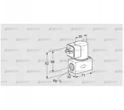 VG 15/10R01Q6G (85234540) Запорный газовый клапан Kromschroder