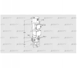 VK 50R10W5XA43D (85311034) Газовый клапан с приводом Kromschroder