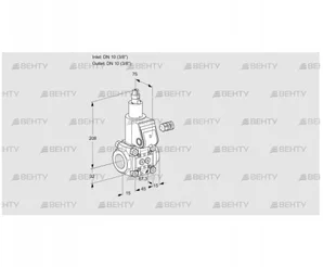 VAS1T10N/LQ (88000063) Газовый клапан Kromschroder