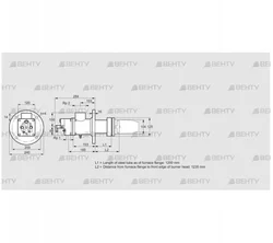 BIC 100HB-1200/1235-(37)E (84199025) Газовая горелка Kromschroder