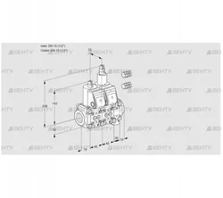 VCS1E15R/15R05NLVWR3/PPPP/PPPP (88100750) Сдвоенный газовый клапан Kromschroder