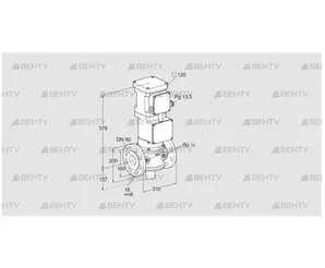 VK 80F10T5A6L3DS2 (85311192) Газовый клапан с приводом Kromschroder