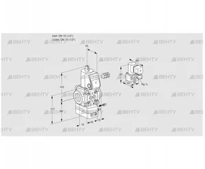 VAG115R/NWBE (88005038) Газовый клапан с регулятором соотношения Kromschroder