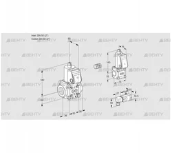 VAS3E50R/50R05NWR/-4/BS (88103755) Газовый клапан Kromschroder