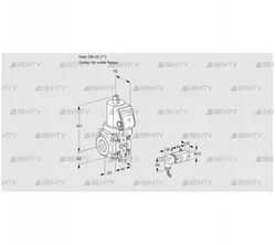 VAS1T25/-N/NQSR (88019068) Газовый клапан Kromschroder