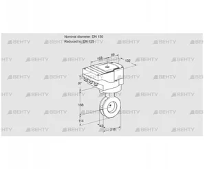 IBAF150/125Z05/40A2D (88302718) Дроссельная заслонка Kromschroder