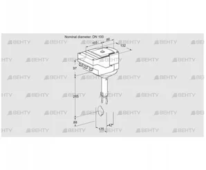 IBH100Z01A/20-30W3TR10 (88301007) Дроссельная заслонка Kromschroder