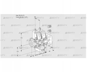 VCH2E50R/40F05NHEVWR3/PPPP/PPPP (88101892) Клапан с регулятором расхода Kromschroder