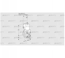 VAS3T50/-N/NQGL (88018445) Газовый клапан Kromschroder