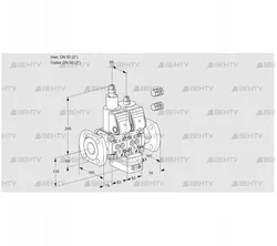 VCH3E50F/50F05LHEWR3/PPPP/PPPP (88102721) Клапан с регулятором расхода Kromschroder