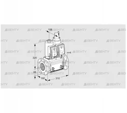 VCS7T80A05NLQSRB/MMMM/PPPP (88204271) Сдвоенный газовый клапан Kromschroder