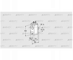 DG 150VC8D-5W (84448470) Датчик-реле давления газа Kromschroder