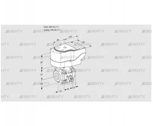 IFC1T25/25N05-20MMMM/20-30Q3E (88302336) Регулирующий клапан с сервоприводом Kromschroder