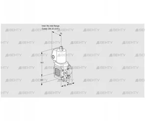 VAS1T-/20N/NKGL (88015353) Газовый клапан Kromschroder