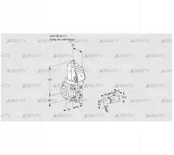 VAS1T25/-N/NQSR (88012671) Газовый клапан Kromschroder