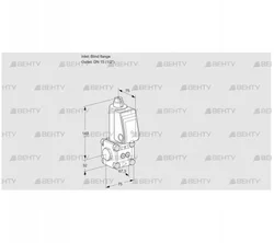 VAS1T-0/15N/NK (88034030) Газовый клапан Kromschroder