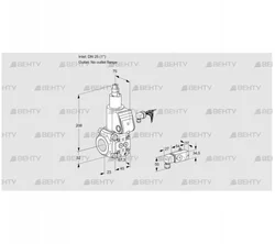 VAS125/-R/LW (88033514) Газовый клапан Kromschroder