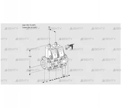 VCS1E10R/10R05NNVWR/PPPP/PPPP (88103841) Сдвоенный газовый клапан Kromschroder