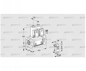 VCS9125F05NNAR3B/4-3-/2-P3 (88207116) Сдвоенный газовый клапан Kromschroder