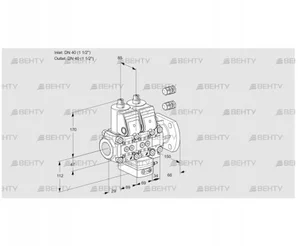 VCH2E40R/40F05NHEVWR3/PPPP/PPPP (88101889) Клапан с регулятором расхода Kromschroder