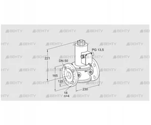 VG 50/39F10NK33 (85261360) Запорный газовый клапан Kromschroder