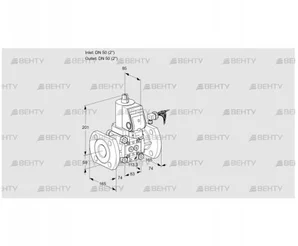 VAS350F/NQGR (88015172) Газовый клапан Kromschroder