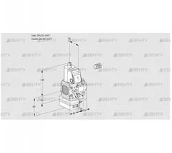 VAD1E20R/20R05FD-50VWR/PP/PP (88102107) Газовый клапан с регулятором давления Kromschroder