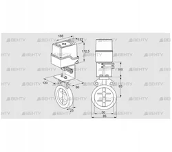 IDR50Z03A100AU/50-30W20E (88303768) Дроссельная заслонка Kromschroder