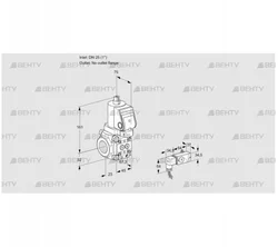 VAS1T25/-N/NQGR (88027458) Газовый клапан Kromschroder