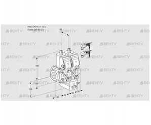 VCH3E40R/50R05NHEWR6/PPPP/PPPP (88105230) Клапан с регулятором расхода Kromschroder