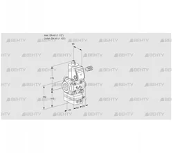 VAD240R/NW-100A (88010642) Газовый клапан с регулятором давления Kromschroder