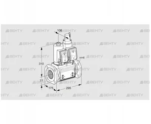 VCS6T65A05NLQGRB/PPPP/PPPP (88203926) Сдвоенный газовый клапан Kromschroder