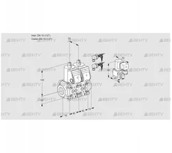 VCS1E15R/15R05NNWR6/PPPP/PPBY (88100345) Сдвоенный газовый клапан Kromschroder