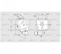 DG 400BG-6 (84447594) Датчик-реле давления газа Kromschroder