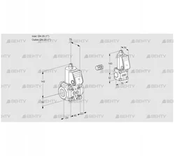 VAS1E25R/25R05NWR/PP/BS (88100568) Газовый клапан Kromschroder