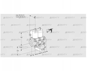 VCG3E50R/50R05NGKWL/MMMM/PPPP (88105156) Клапан с регулятором соотношения Kromschroder