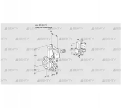 VAS125/-R/NW (88007860) Газовый клапан Kromschroder