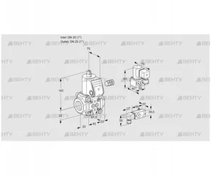 VAS125R/NW (88013998) Газовый клапан Kromschroder